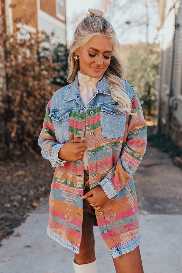 Woodsy Aroma Denim Tunic Image - 1