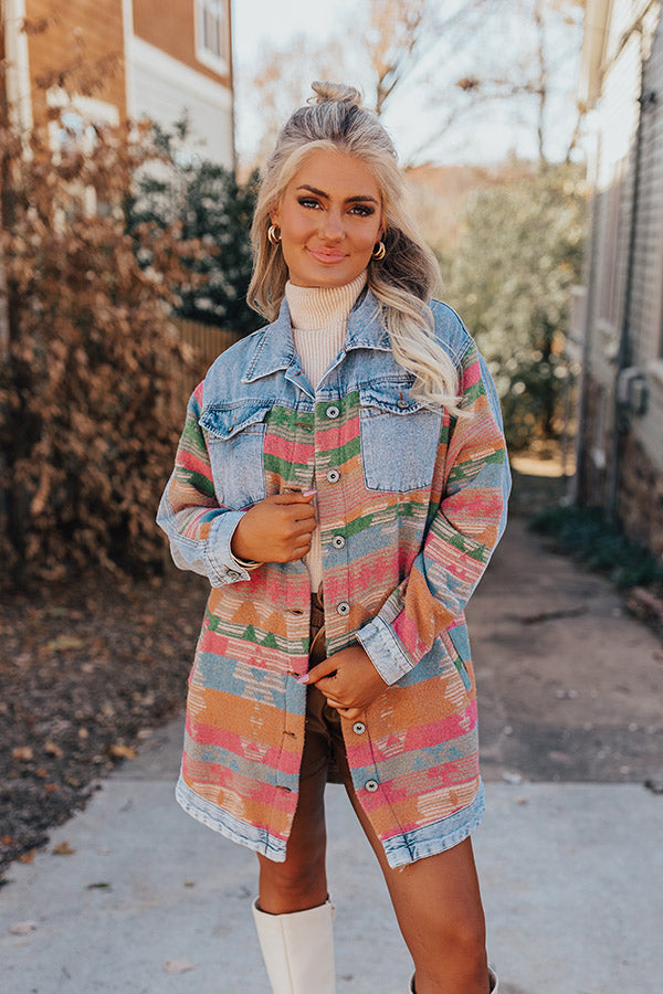 Woodsy Aroma Denim Tunic Image - 2