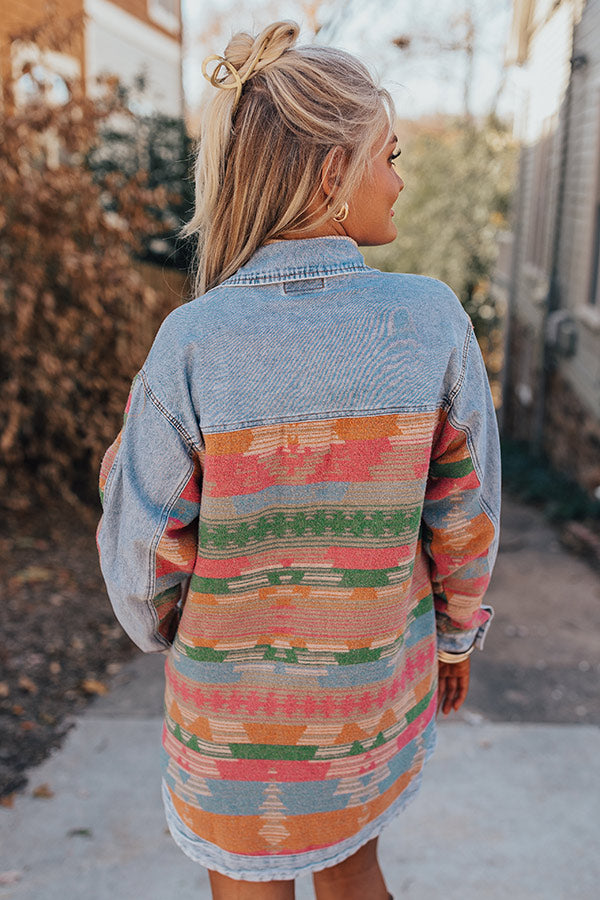 Woodsy Aroma Denim Tunic Image - 5