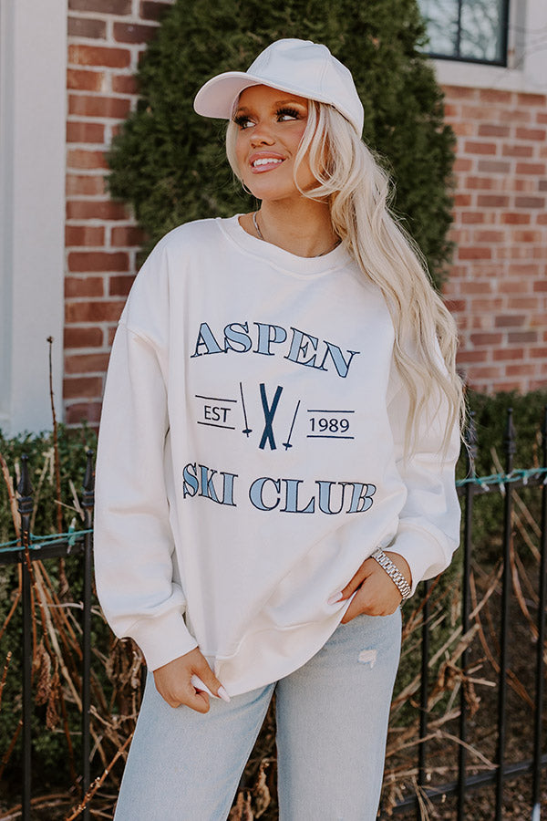 Aspen Ski Club Embroidered Sweatshirt