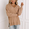 Sincerely Snuggly Sweater Top in Iced Mocha Image - 1