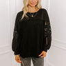 Ojai Afternoon Embroidered Top In Black Image - 1