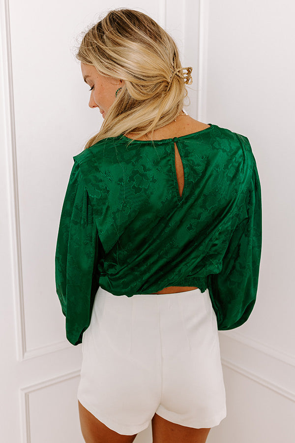 Pair With A Smile Satin Top Image - 4