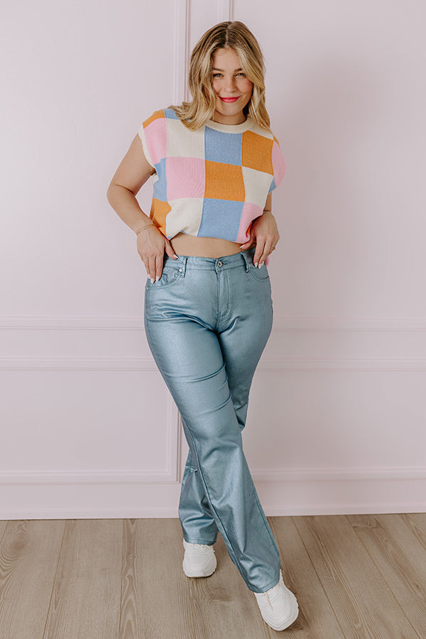 Style Watch High Waist Metallic Pants Image - 1