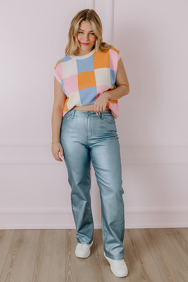 Style Watch High Waist Metallic Pants Image - 4