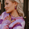 Glamour Girl Earrings In Purple Image - 1