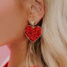 Endless Love Earrings In Red Image - 1