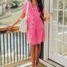 Kaleidoscope Ways Mineral Wash Mini Dress In Pink Image - 1
