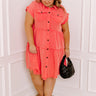 Kaleidoscope Ways Mineral Wash Mini Dress In Coral Curves Image - 1
