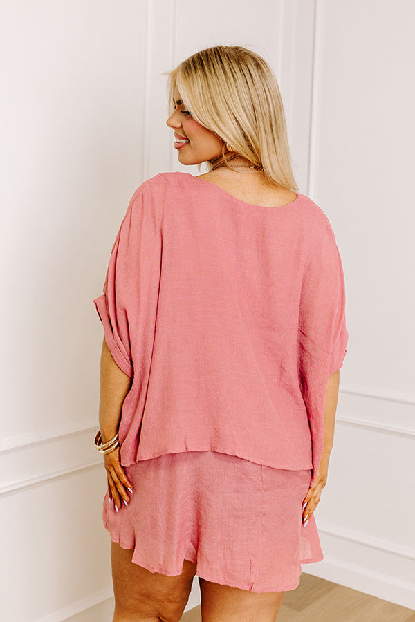 Tranquil Time Shift Top In Blush Curves Image - 5
