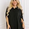 Destined For Decadence Button Up In Black Curves Image - 1