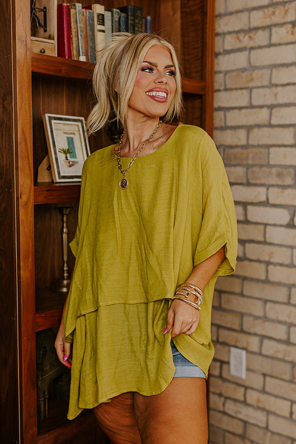 Tranquil Time Shift Top In Lime Punch Curves Image - 1