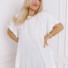 Open Book Frayed Shift Top In Ivory Curves Image - 1