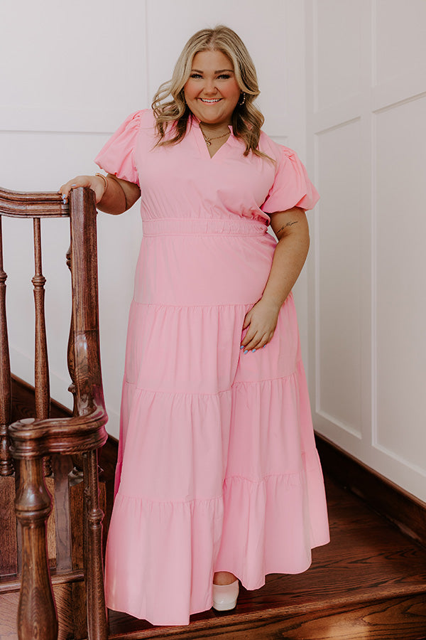 Sweet Serendipity Maxi Dress in Hot Pink main image 0