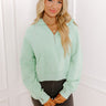 Coffee Run Cutie Pullover in Mint Image - 1