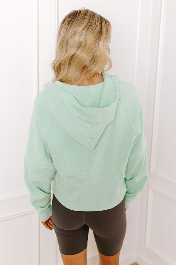 Coffee Run Cutie Pullover in Mint Image - 4