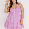 Adventure Seeker Smocked Mini Dress In Lavender Curves Image - 1