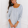 Manhattan Meeting Tunic Dress In Sky Blue Image - 1
