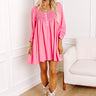 Manhattan Meeting Tunic Dress In Pink Image - 1
