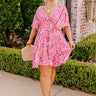 Summer Getaway Floral Mini Dress Curves Image - 1