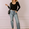 Kan Can Judith High Waist Straight Leg Jean Image - 1