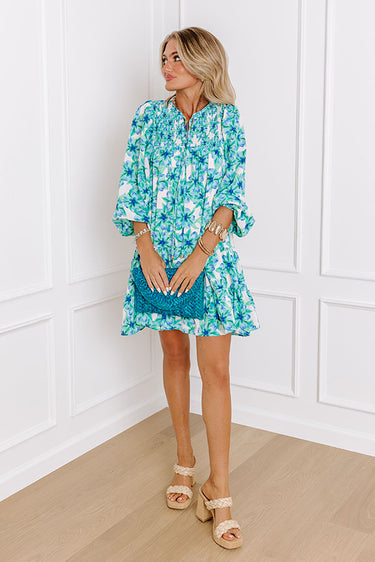 Shore Courtney Mini Dress in Vintage Palms