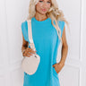 Sangria and Sandals T-Shirt Mini Dress in Sky Blue Image - 1