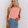 Take A Cruise Knit Top in Light Coral Image - 1