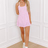 Sporty Spice Houndstooth Athletic Dress in Pink Image - 1