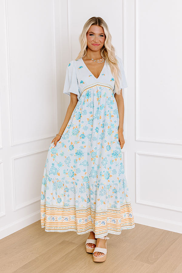 Breezy Blossom Embroidered Maxi