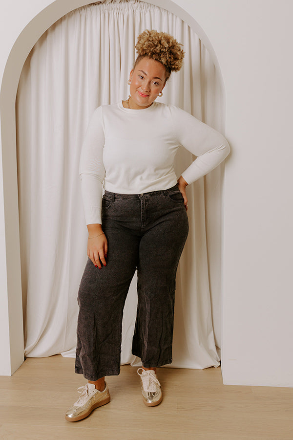 The Dex High Waist Straight Leg Jean In Black Curves Image - 1