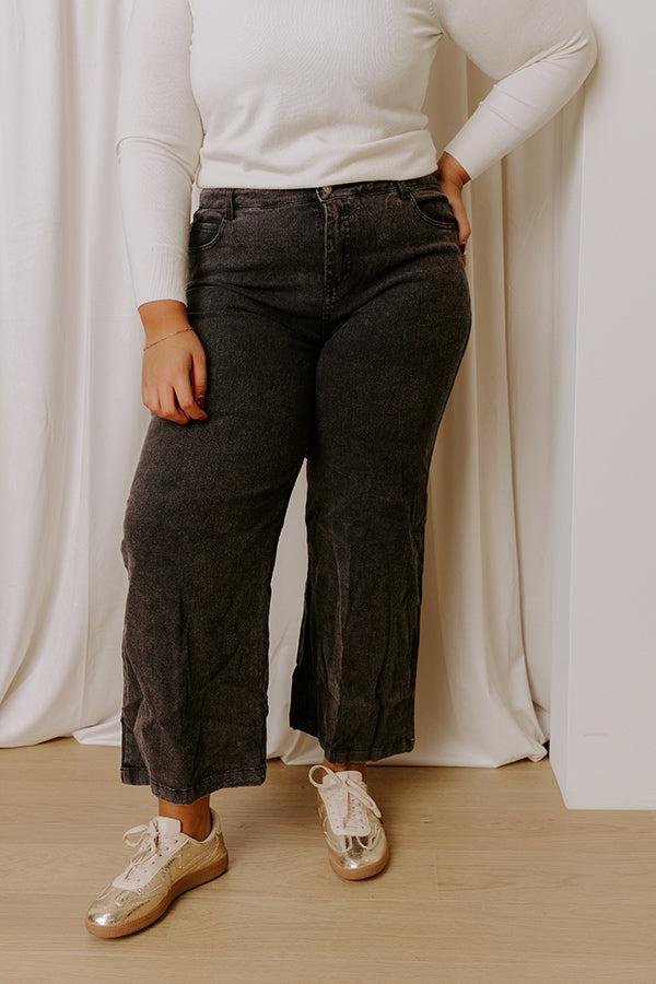 The Dex High Waist Straight Leg Jean In Black Curves Image - 5