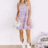 Floral Engagement Smocked Mini Dress Image - 1