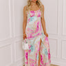 First Night Debut Satin Maxi Dress Image - 1
