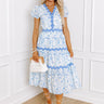 Garden Party Ready Floral Midi in Sky Blue Image - 1