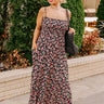 Smiles and Sunshine Floral Maxi in Black Curves Image - 1