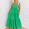Classic Cutie Smocked Maxi Dress in Kelly Green Curves Image - 1