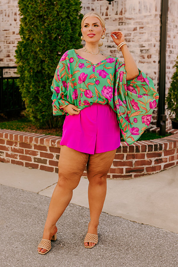 Go With The Flow Floral Tunic Curves
