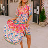 Tropical Bloom Midi in Pink Image - 1