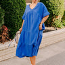 Keeping It Simple Midi in Royal Blue Curves Image - 1