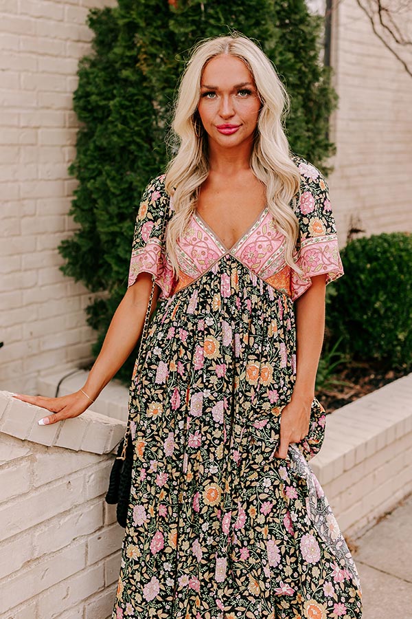 Florence Stroll Maxi Dress in Black – Impressions Online Boutique