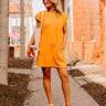 Sunny Days Shift Dress in Orange Image - 1