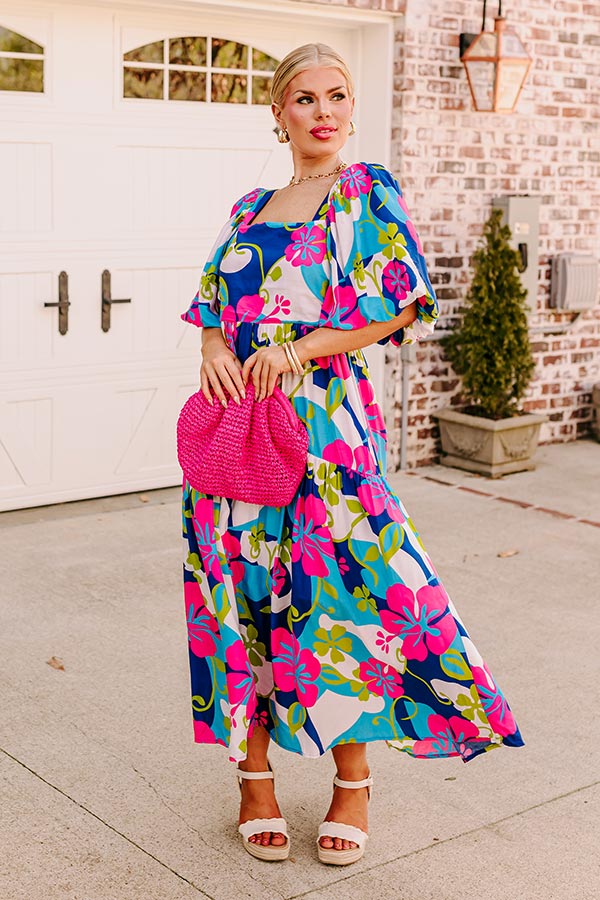 Maui Please Floral Midi Curves Image - 1