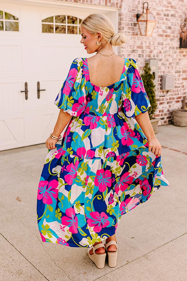 Maui Please Floral Midi Curves Image - 3