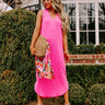 Boardwalk Cutie Ribbed Midi in Bubblegum Pink Image - 1
