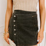 The Tilly Denim Mini Skirt in Vintage Black Image - 1