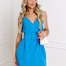 Sonoma Girls Trip Mini Dress in Ocean Blue Image - 1