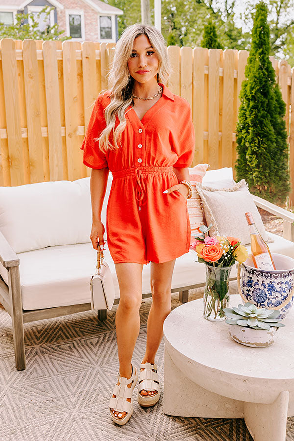 Tangerine Romper main image 0