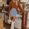 The Tilly Denim Mini Skirt in Light Wash Image - 1