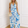 Spotted in Santorini Front Tie Jumpsuit Image - 1